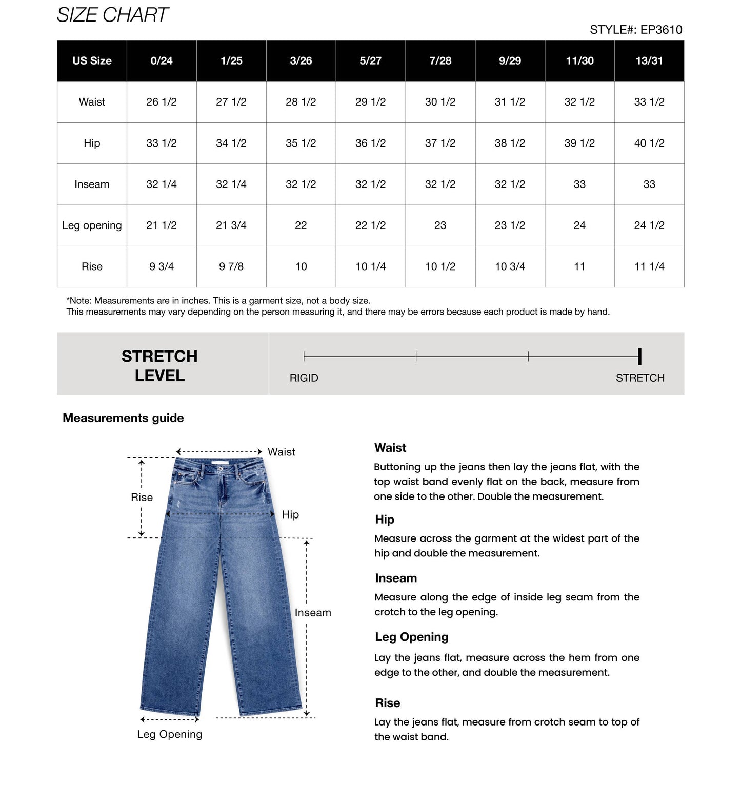 Katerina High Rise Wide Leg Jeans