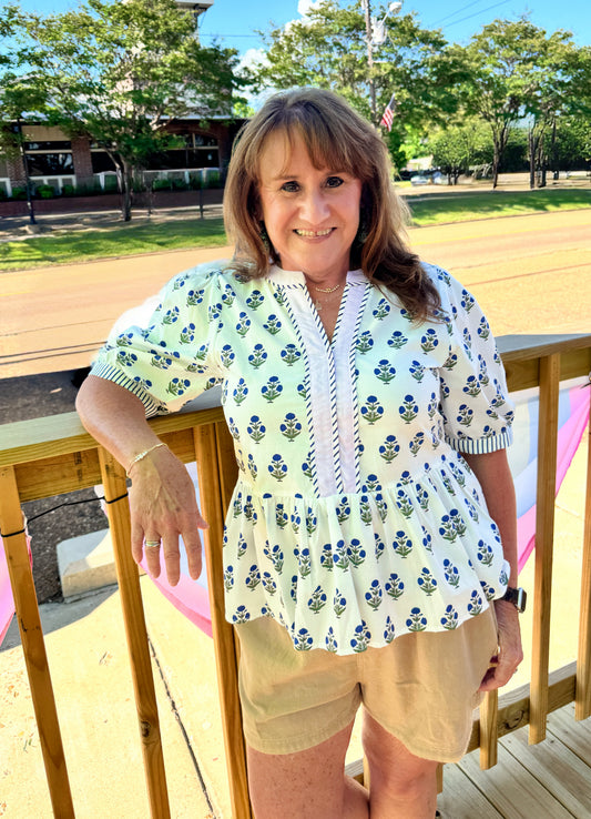 Spring Tide Floral Blouse