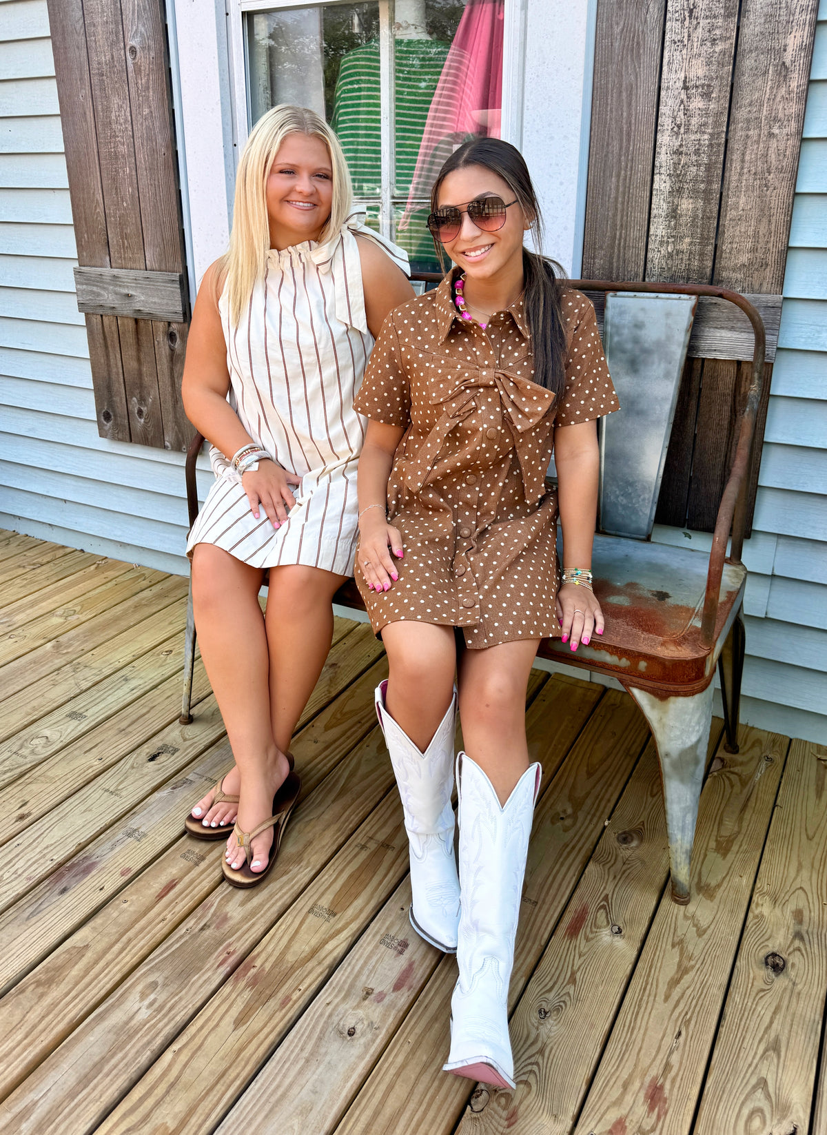 Fall Fest Polka Dot Dress (Mocha)