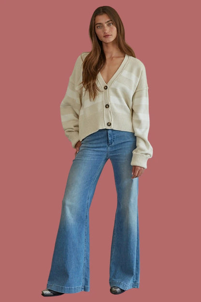 Irene Striped Cardigan