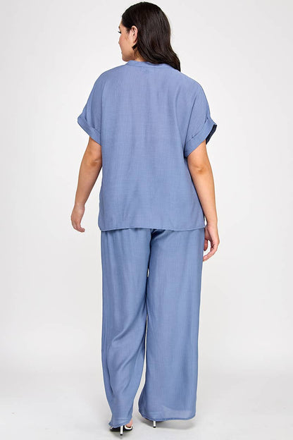 Karlie Breezy Short Sleeve Set (Violet)