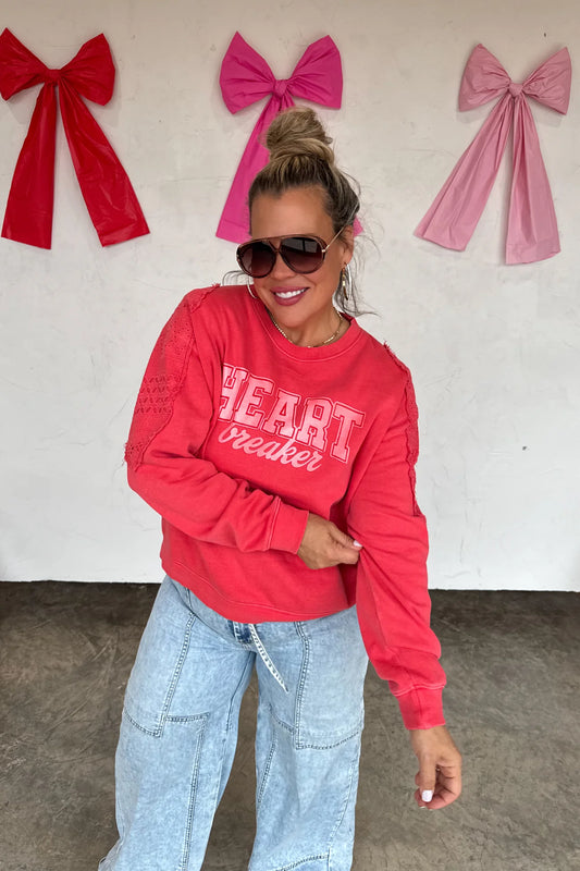 Heart Breaker Pullover (Red)