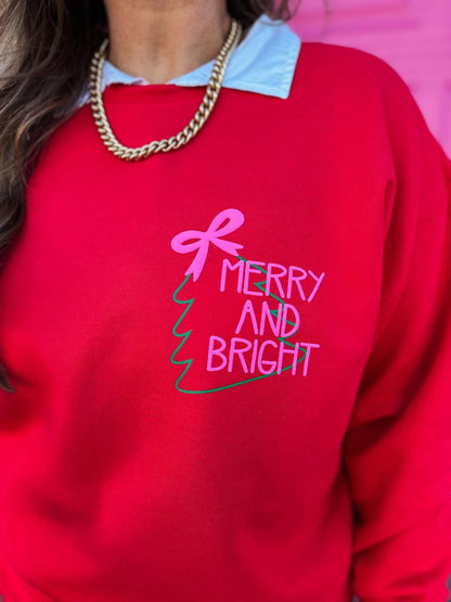 Merry + Bright Puff Graphic