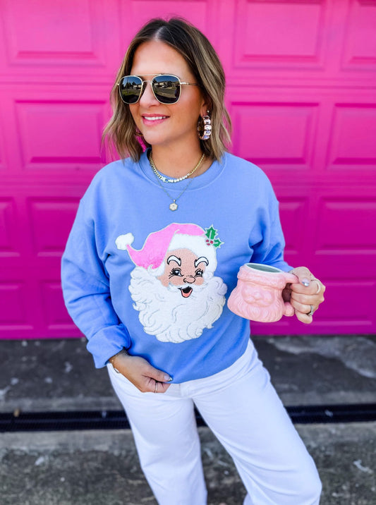 Jolly Santa Patch Sweatshirt