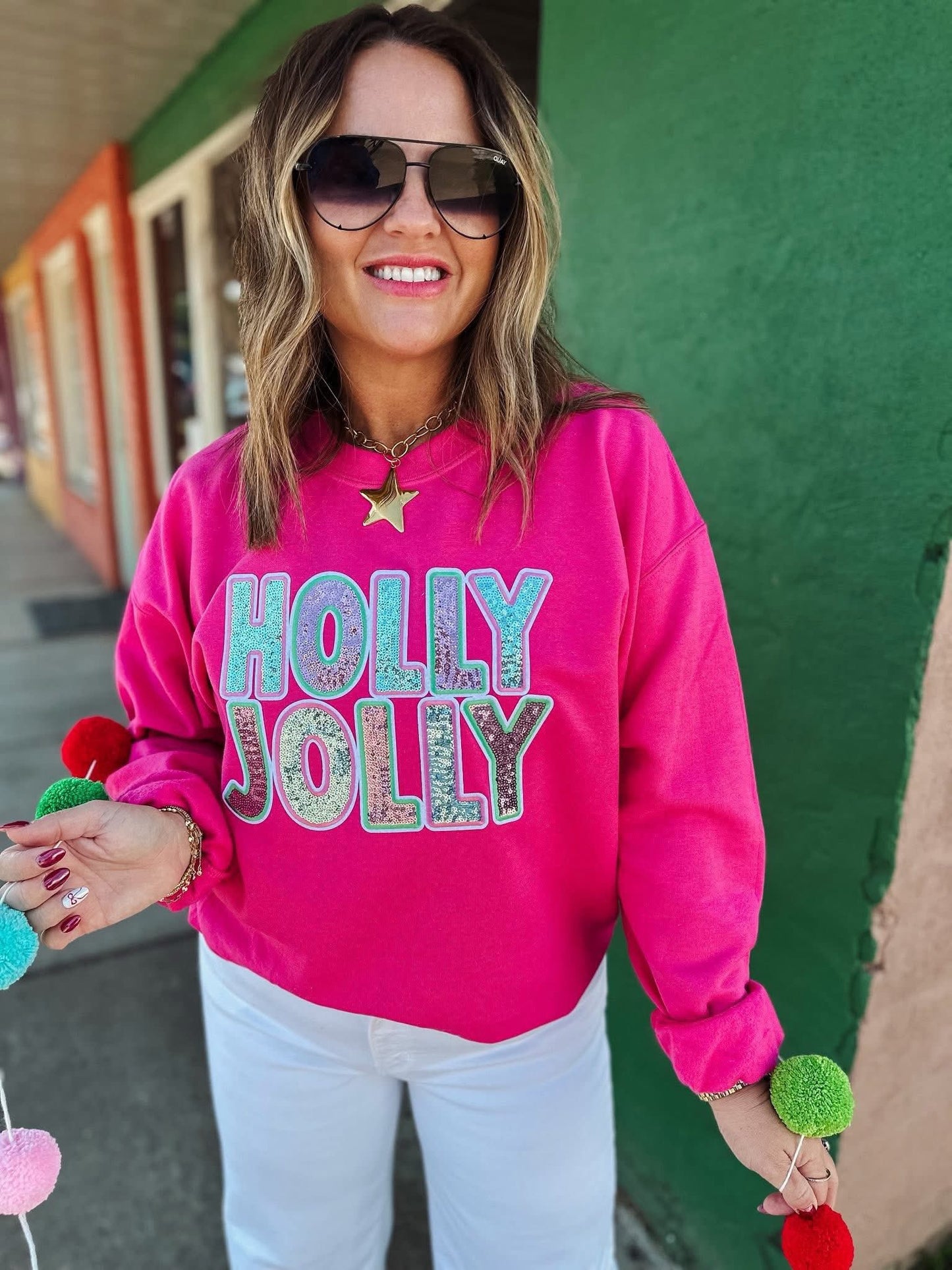 Holly Jolly Sequin Pullover