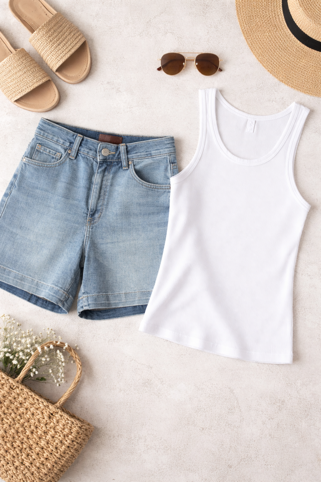 Sunny Days Judy Blue Denim Shorts (PLUS)