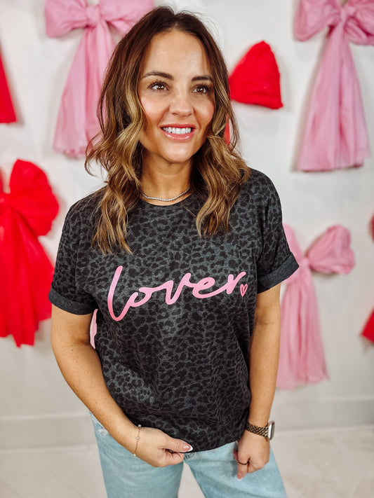 Metallic Lover Graphic (Black Leopard)