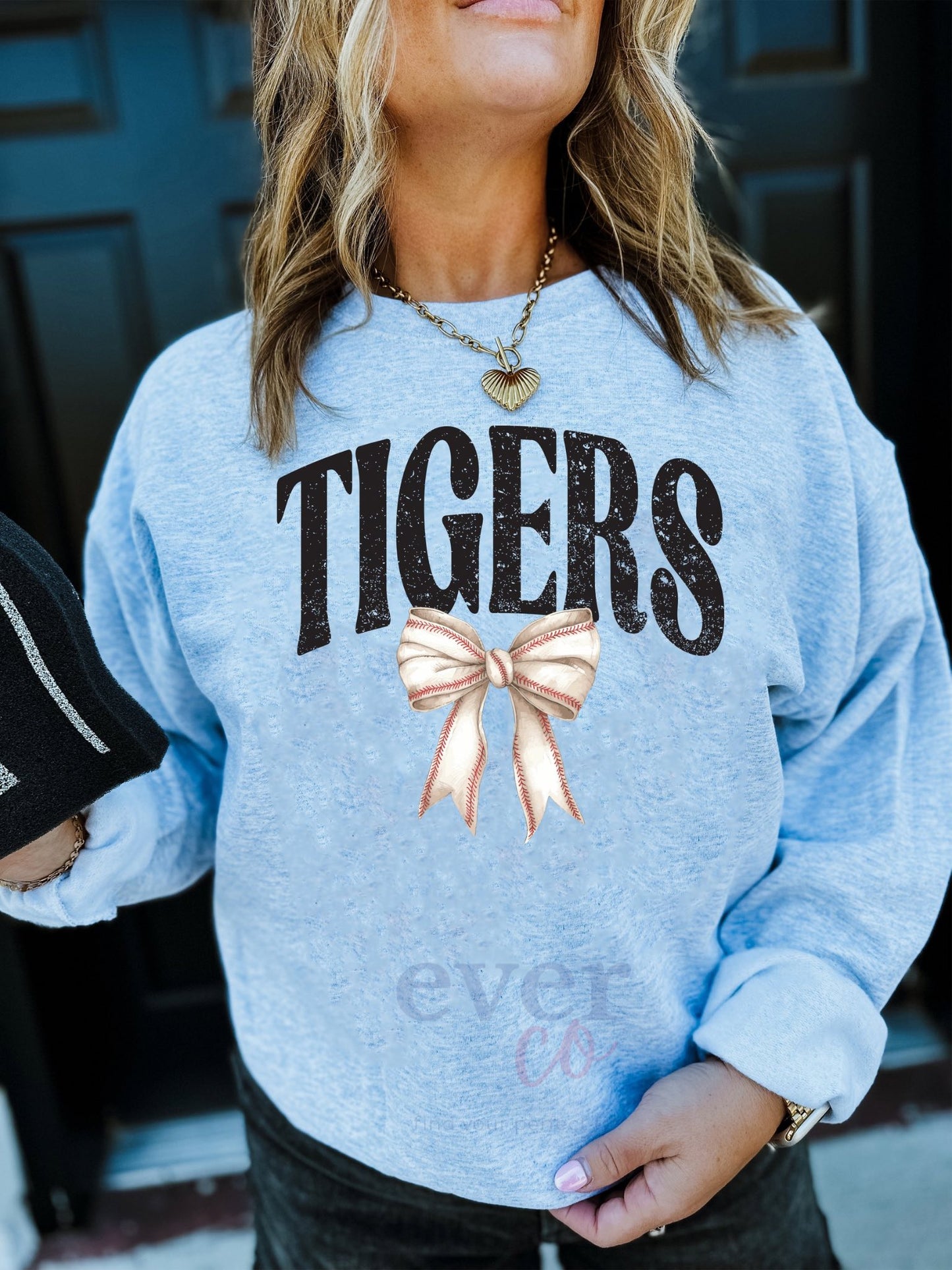 Tiger Baseball Graphic (Ash Grey)