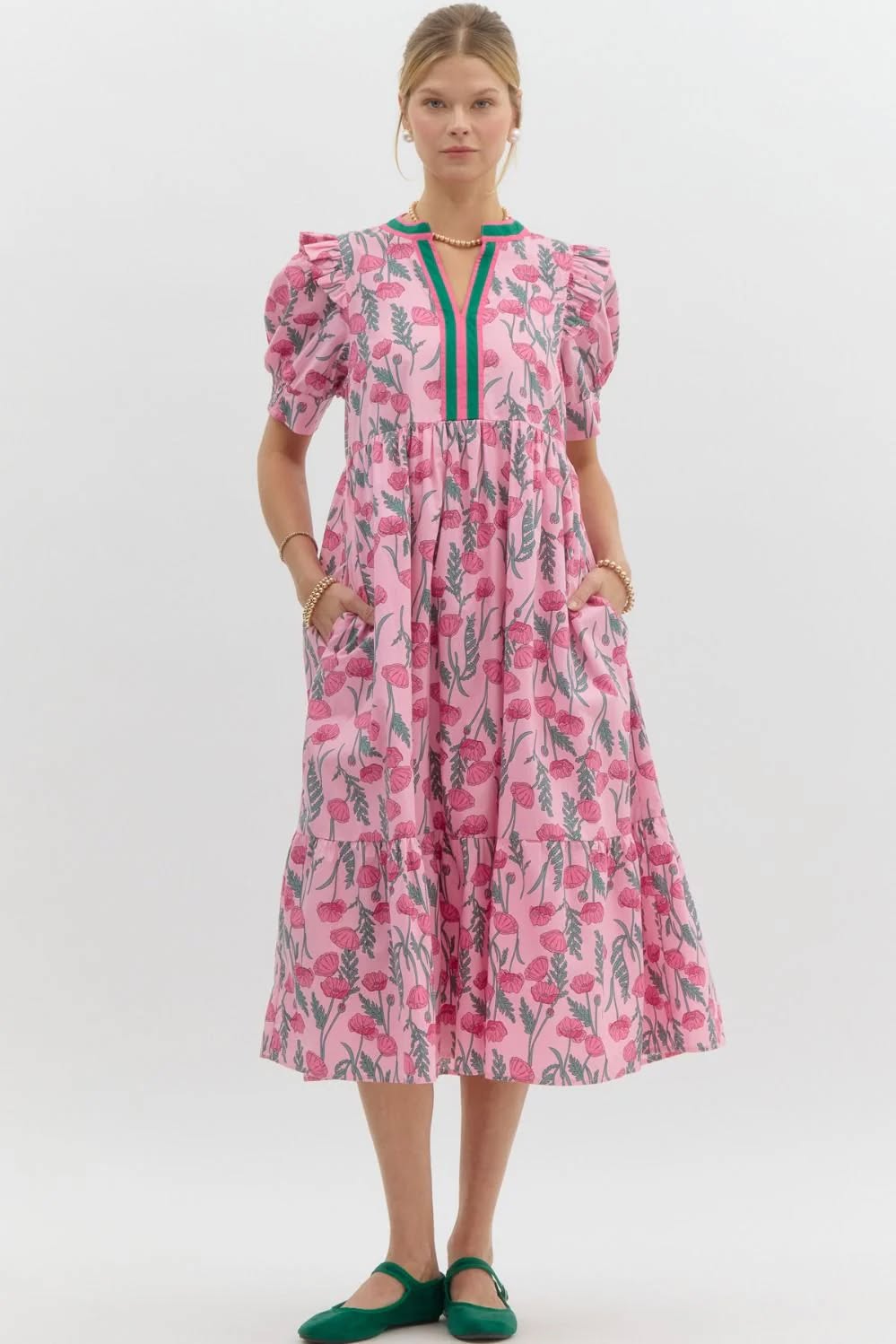 Floral Me Pretty Dress (Pink)