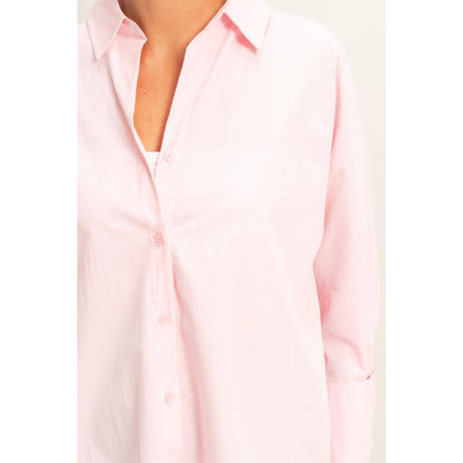 Button It Poplin Shirt (Pink)