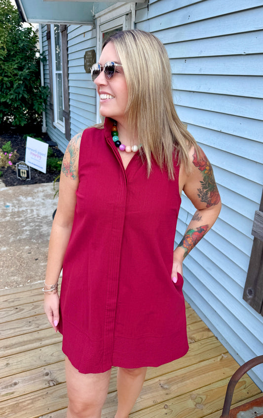 The Maroon Edit Sleeveless Dress