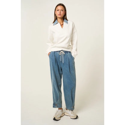 Relaxed Barrel Leg Denim