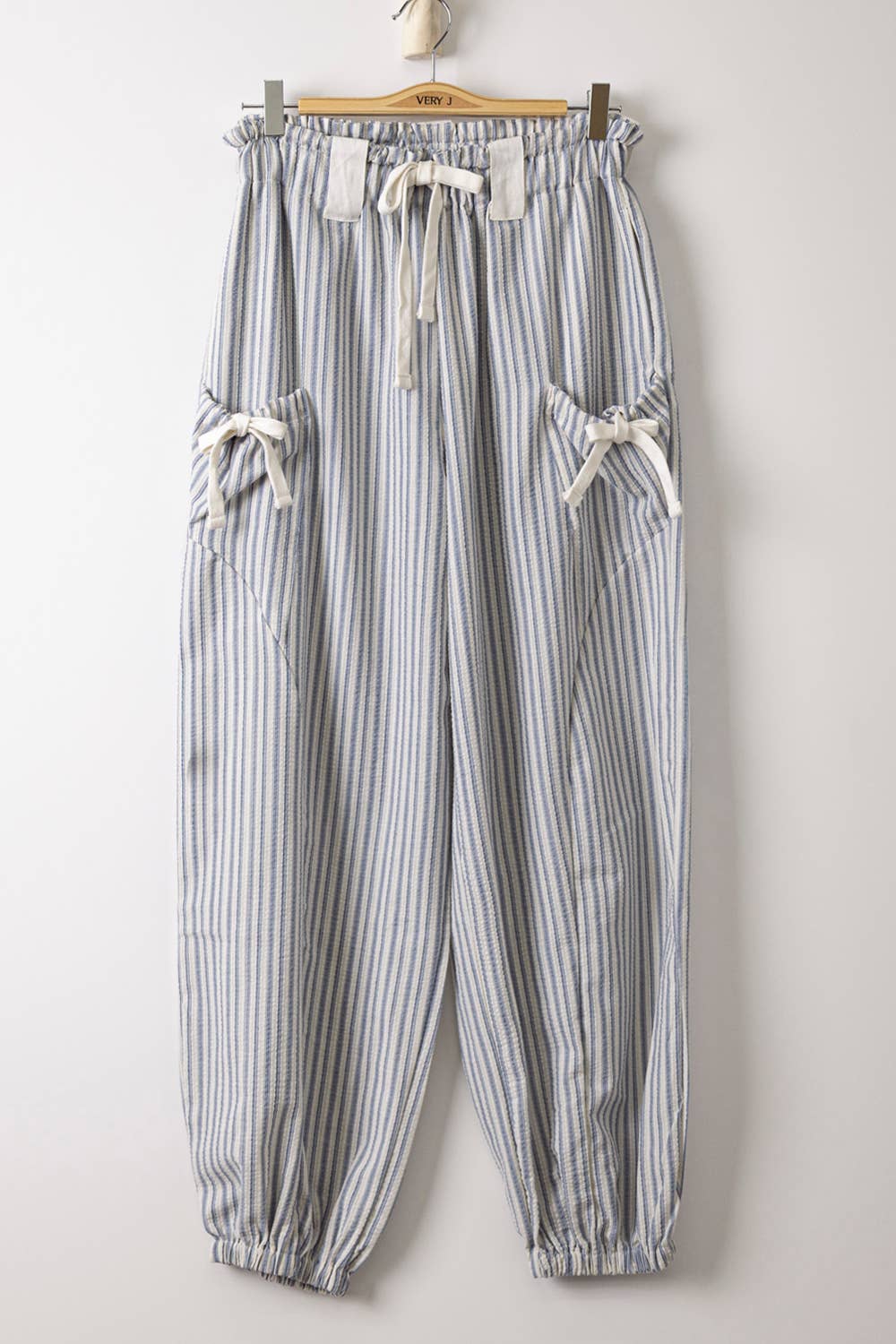 Bow Pocket Pants (Blue)