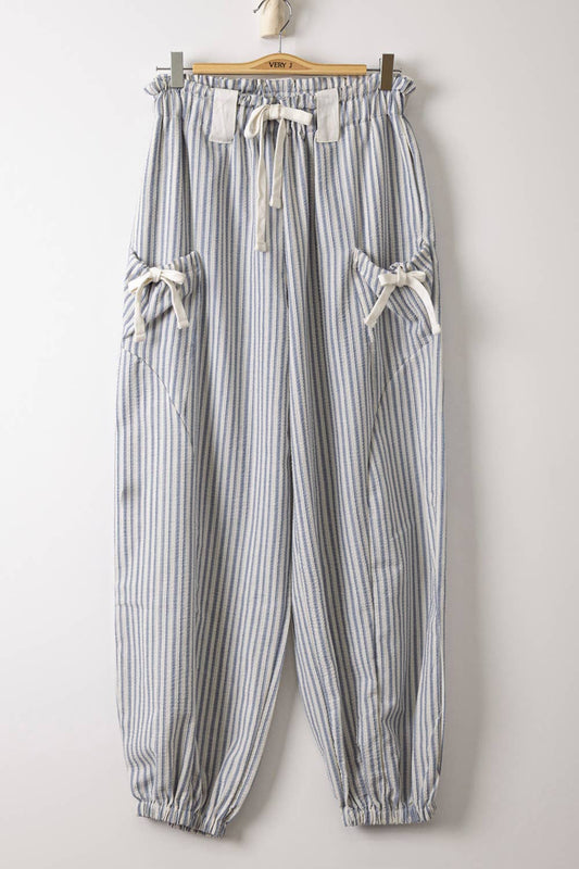 Bow Pocket Pants (Blue)