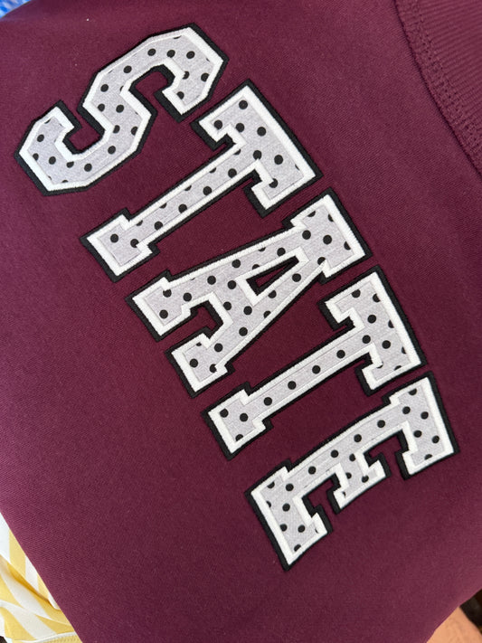 STATE Mockneck (Black Polka Dot)