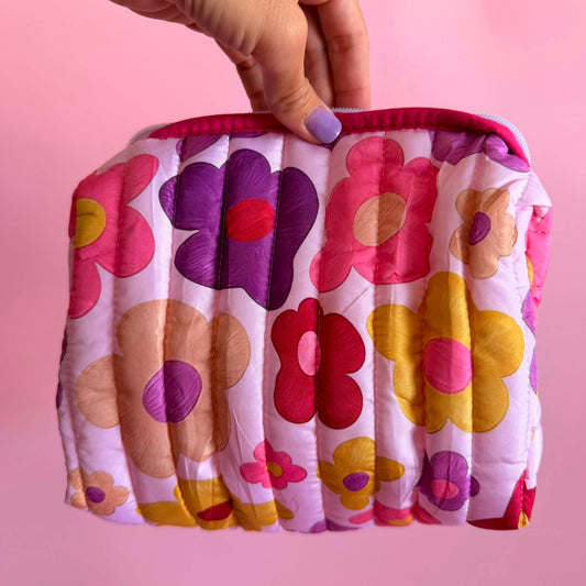 Fun Floral Make-Up Bag