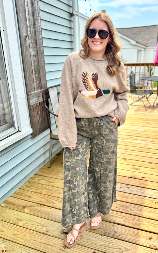 Tulip Hem Camo Pants