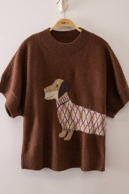 Hey Doggie Sweater (Mocha)