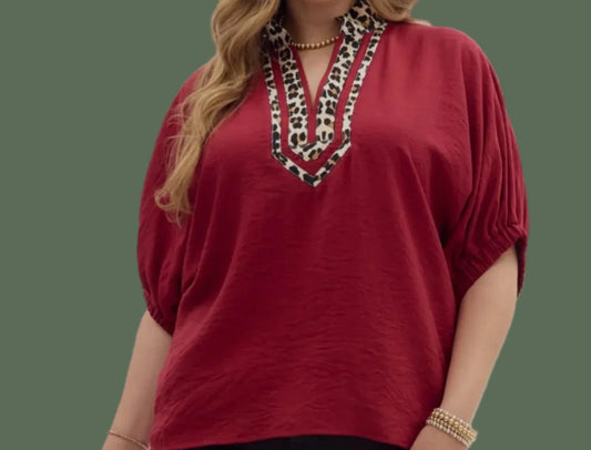 Impress Me Top (Burgundy)
