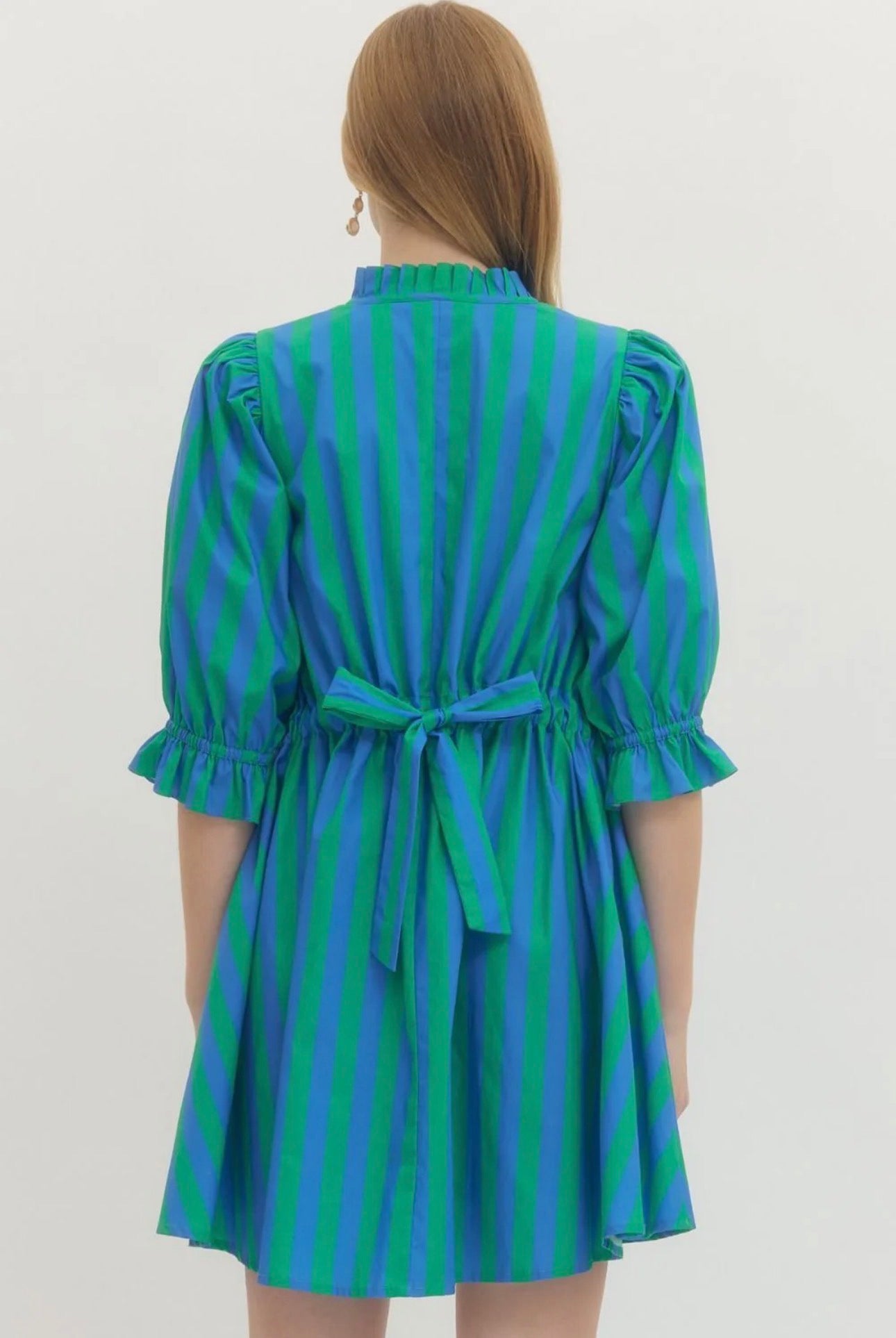 Kandie Stripe Dress (Green)