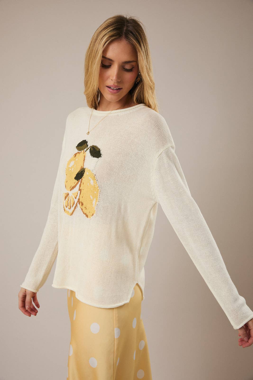 Easy Peasey Sweater (White)