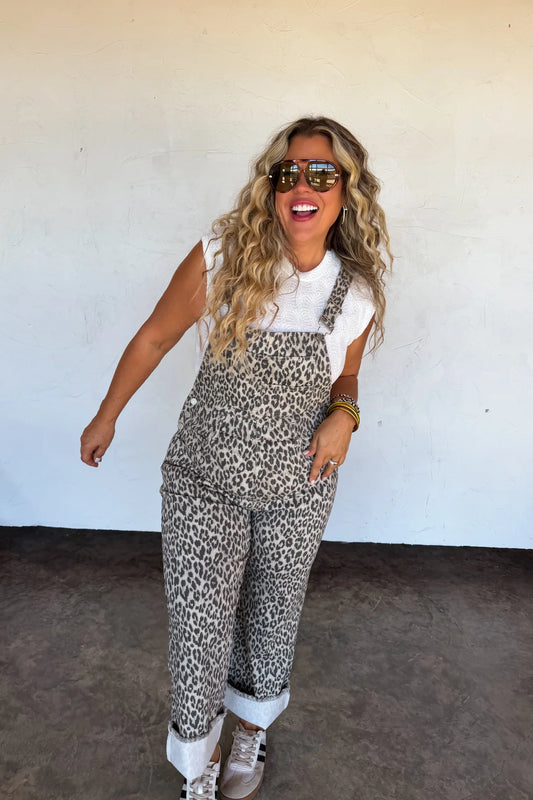 Dahlia Overalls (Leopard)