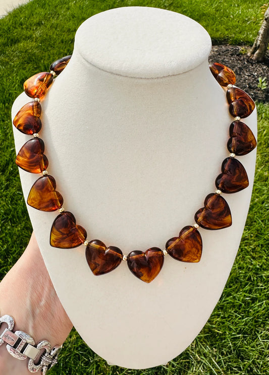 Starlit Canyon Tortoise Heart Neckace