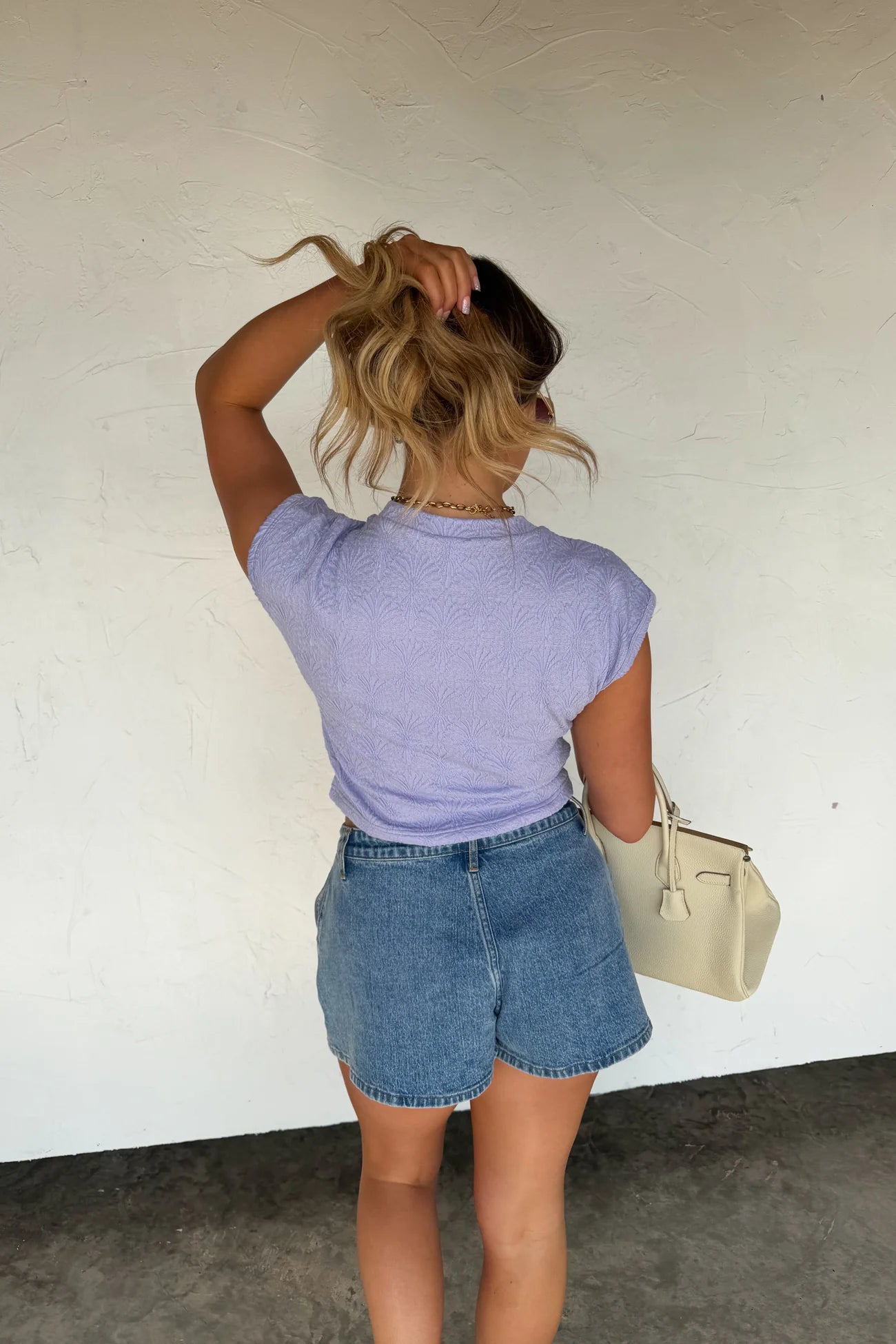 Harley Cap Sleeve Tee (Purple)