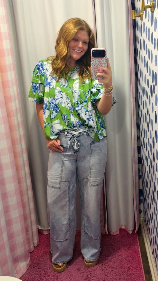 Laurie Floral Top By Olivaceous