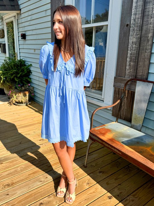 Perfect Day Mini Dress (Blue)