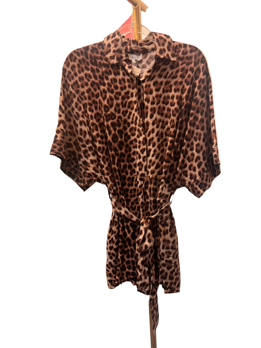 Leap of Faith Romper ( Leopard)