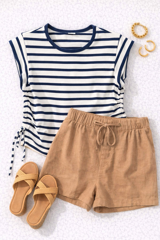 Bossy Twill Shorts (Natural)