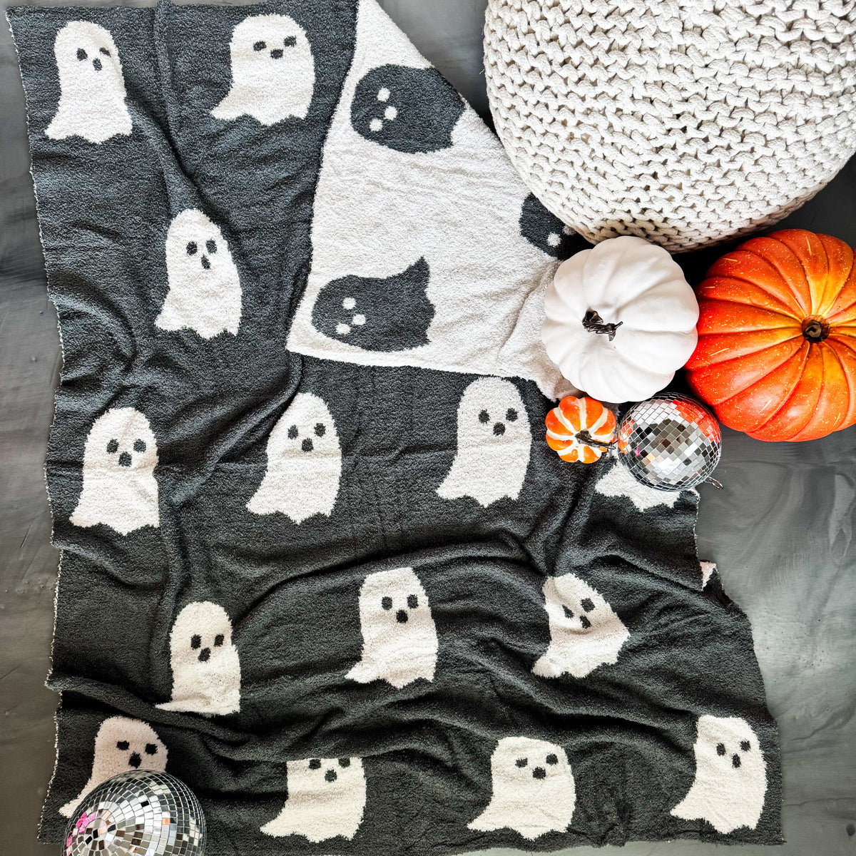 Ghost Reversible Blanket (Grey)