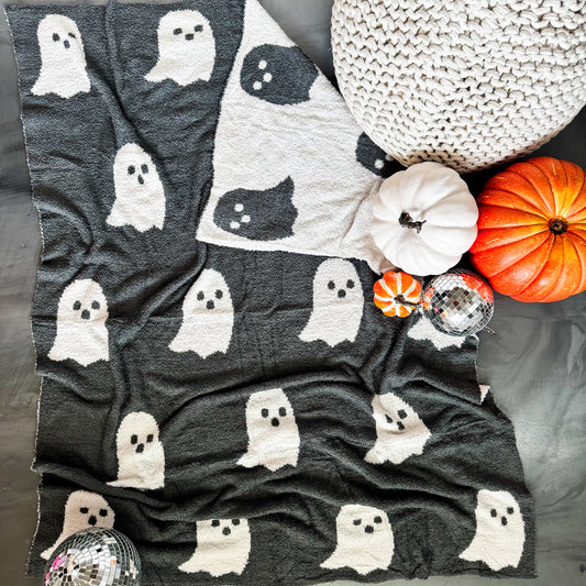 Ghost Reversible Blanket (Grey)