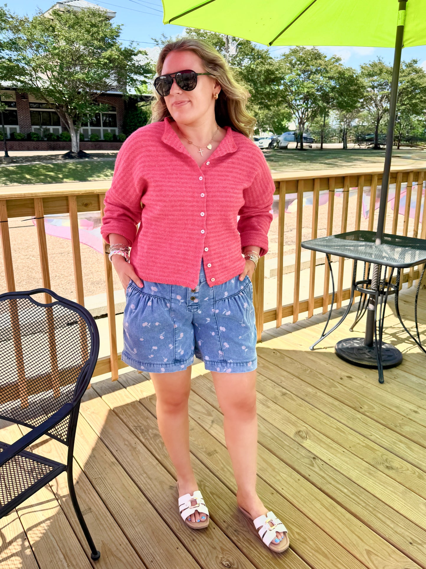 Cherry Cake Denim Shorts