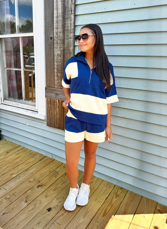 Stripe Is Right Set (Navy)