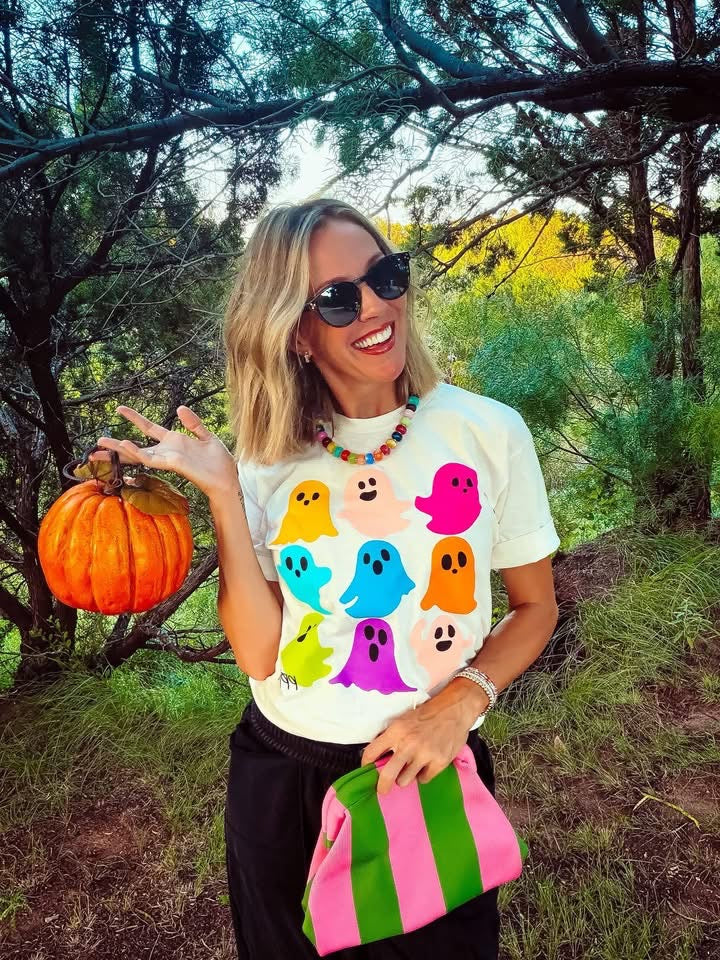 Colorful Ghost Graphic Tee