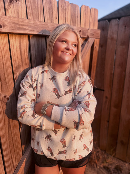 Tiger Print Sweatshirt