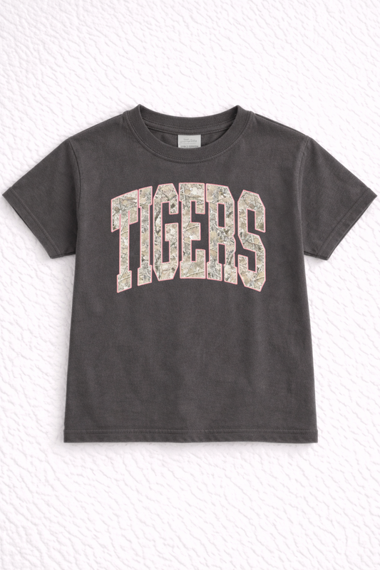 Tiger Camo Graphic T-Shirt (Pepper) YOUTH: PREORDER ETA 3/15