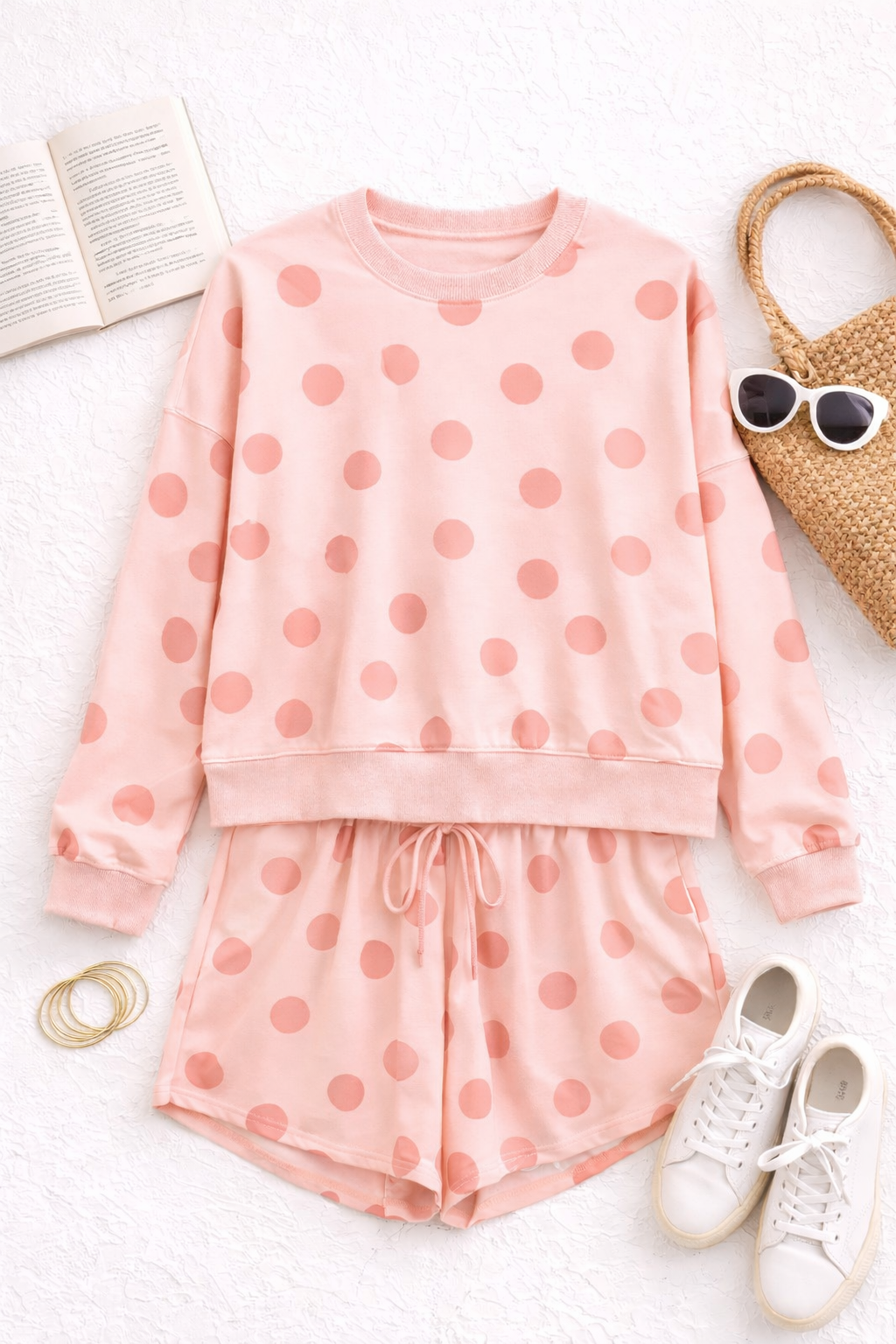Pretty In Polka Dot Set (Pink)