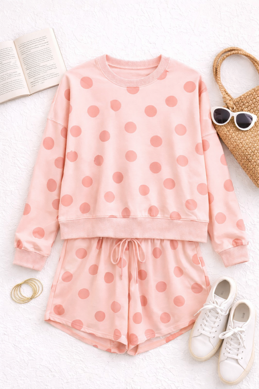 Pretty In Polka Dot Set (Pink)
