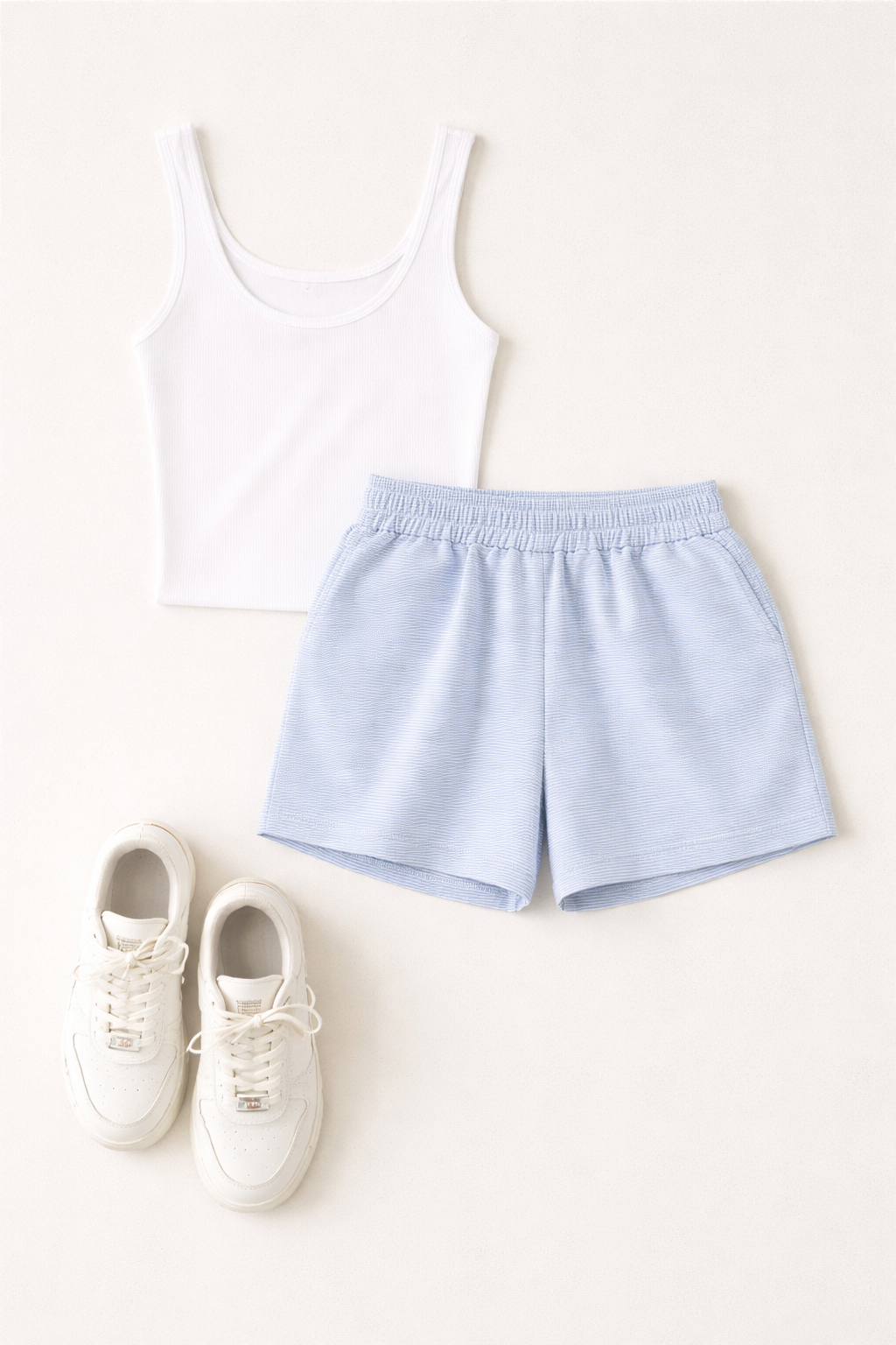 Stripe Is Right Shorts ( Blue)