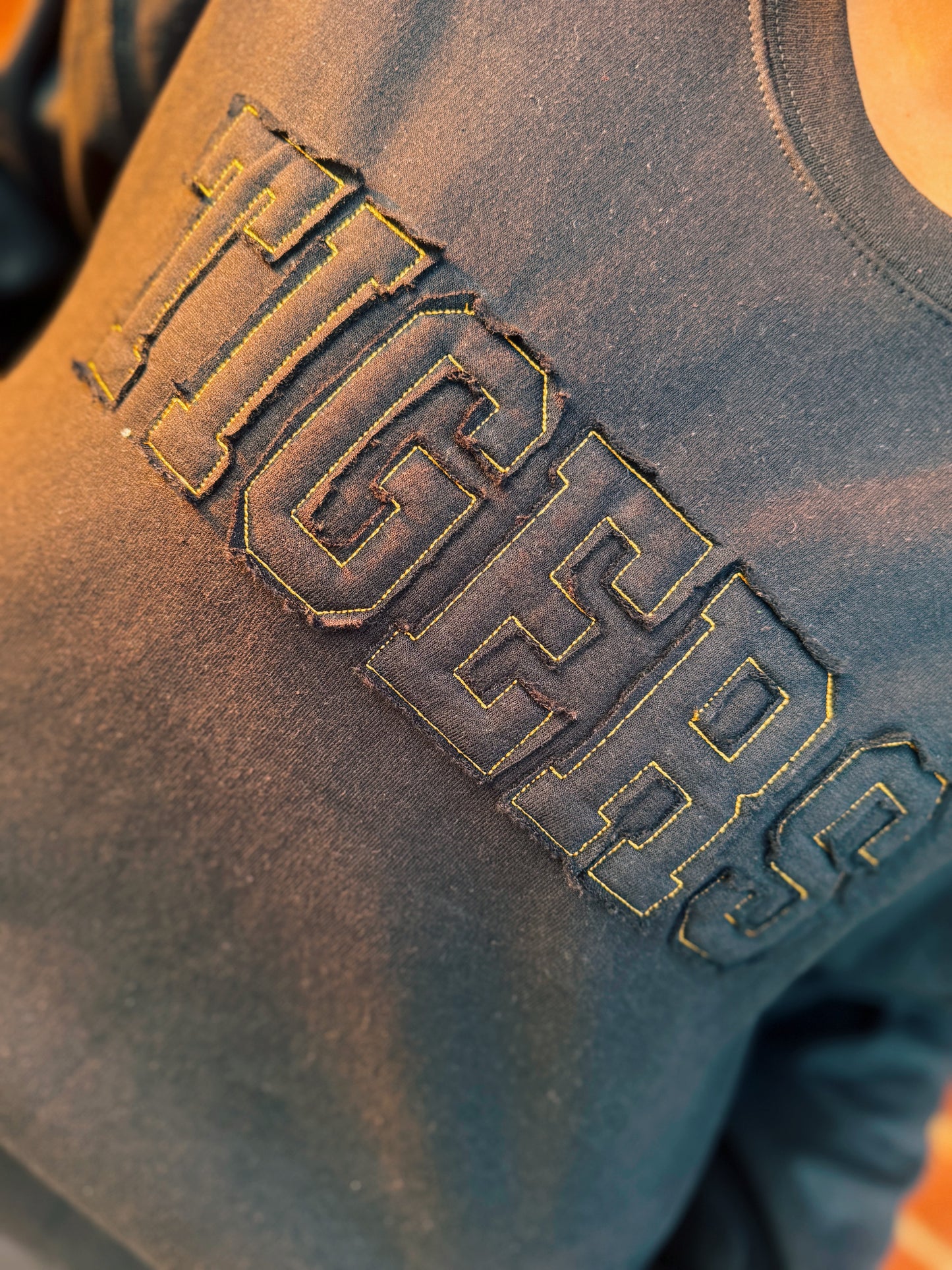 Tiger Applique Sweatshirt (Black)