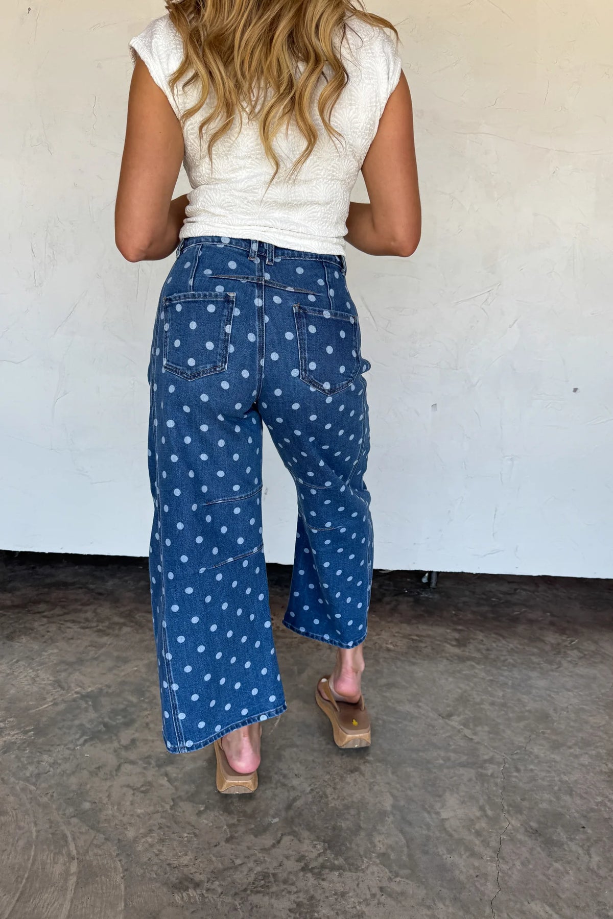 The Darling Dot Barrel Jeans