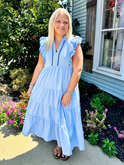 Blue Skies Midi Dress
