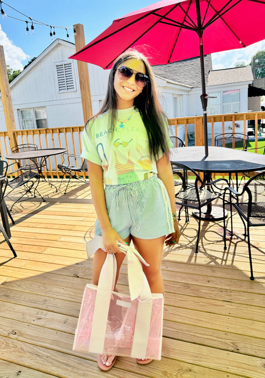 On The Coast Striped Shorts (Blue)