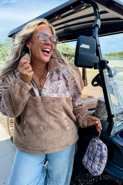 Camo Sherpa Pullover