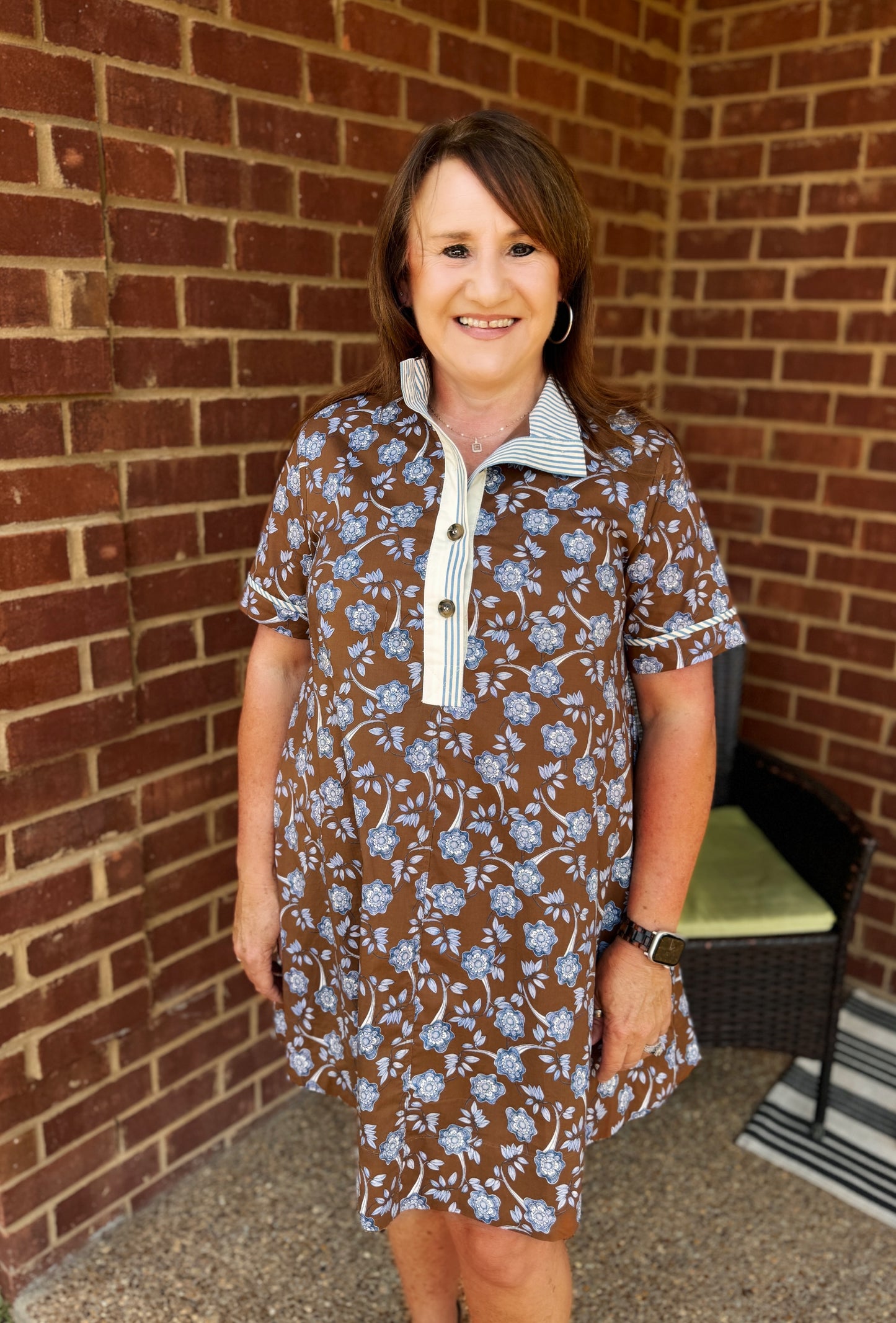 Made for You Floral Dress (Chocolate)