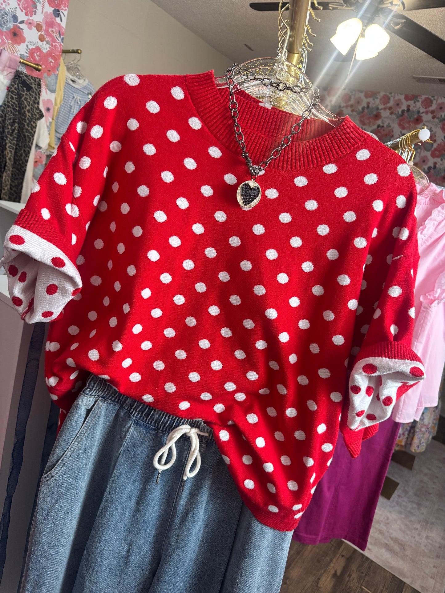 Hey Dottie Top (Red)
