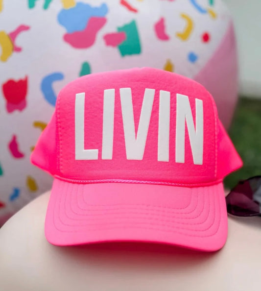 LIVIN' Hat (Hot Pink)
